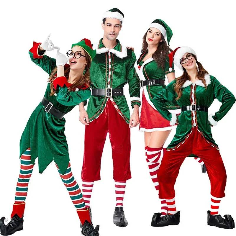Elf Costume Christmas - زي تنكري لسانتا كلوز، زي عيد