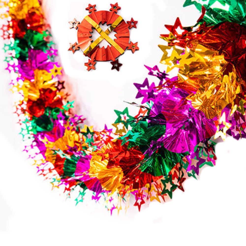 Tinsel Garland Decoration - أكاليل زينة عيد الميلاد ثلاثية الأبعاد