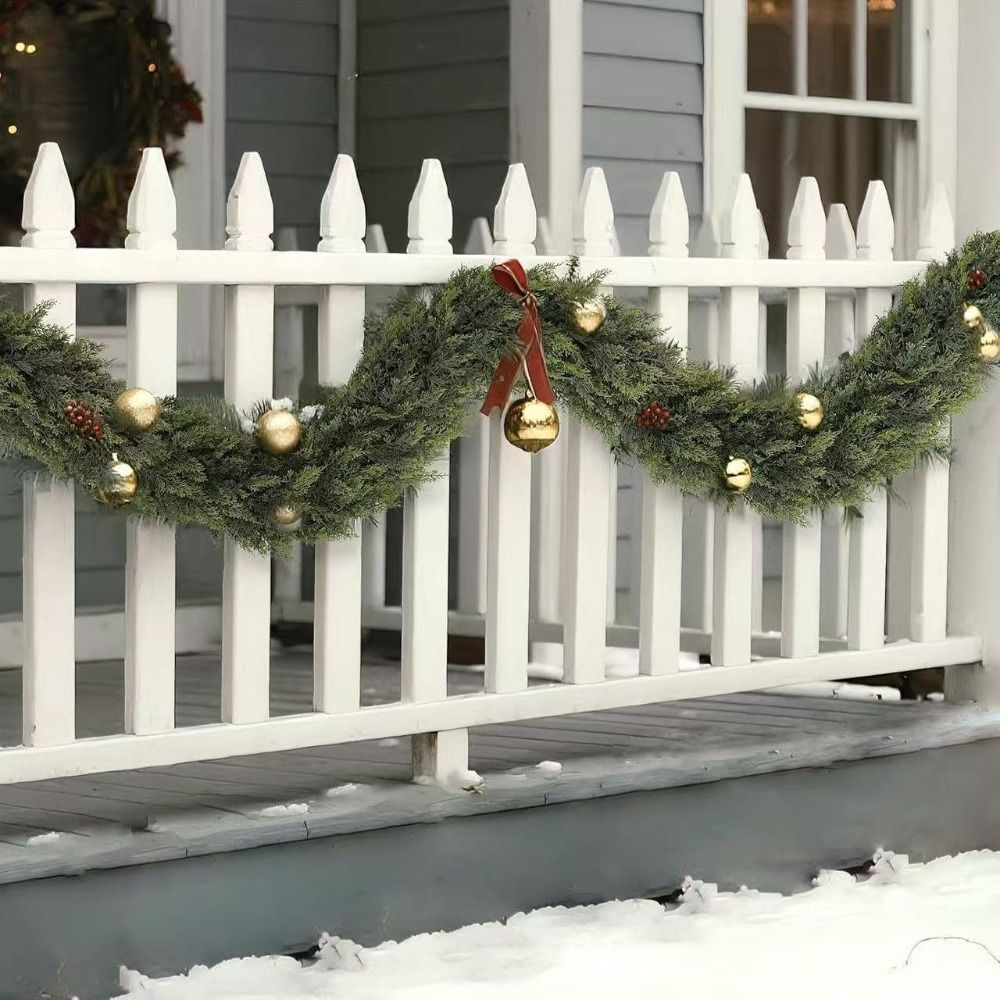 Christmas Wreath Fake - 1.8/2.7 متر الاصطناعي نورفولك أكاليل الصنوبر