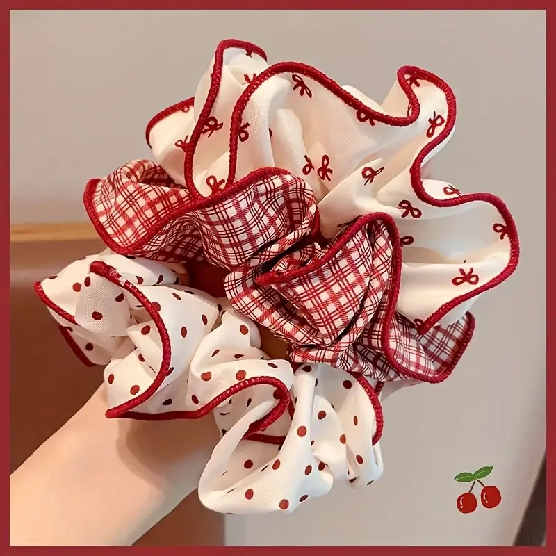 Christmas Throw Blanket - 3 قطع من ربطات الشعر المرنة