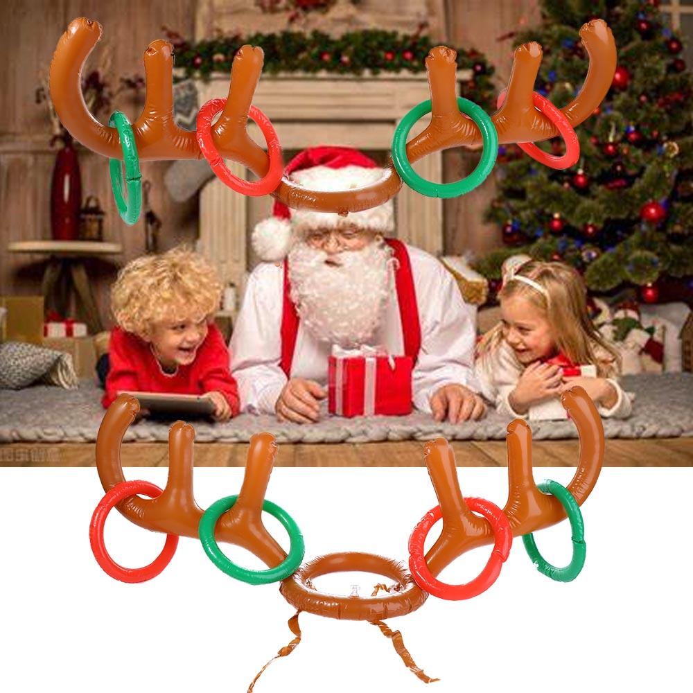 Reindeer Antlers Headband - قبعة قرون الرنة القابلة للنفخ للألعاب