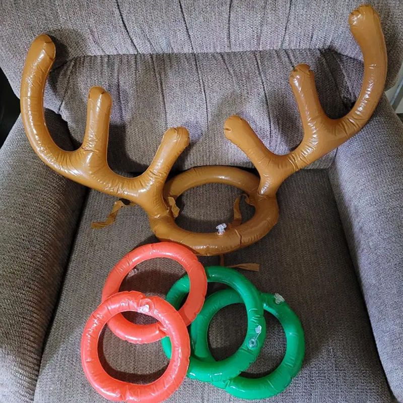 Reindeer Antlers Headband - 1/3/5 مجموعة عيد الميلاد لعبة نفخ