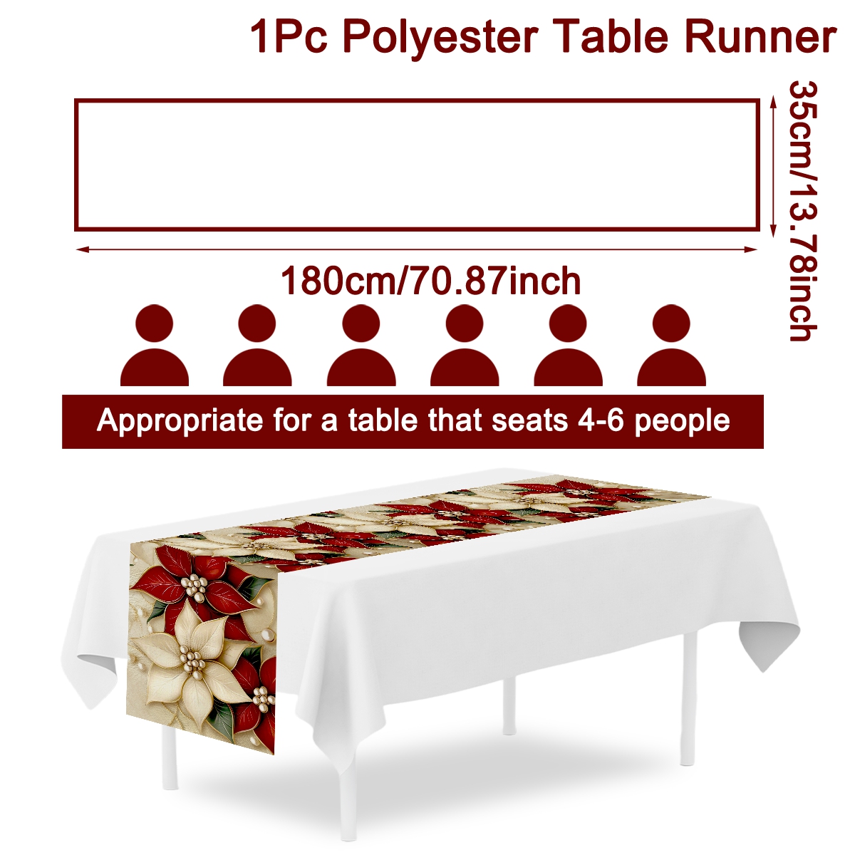 مفرش طاولة عيد الميلاد مزخرف ب - مراجعة Christmas Table Runner وسعره