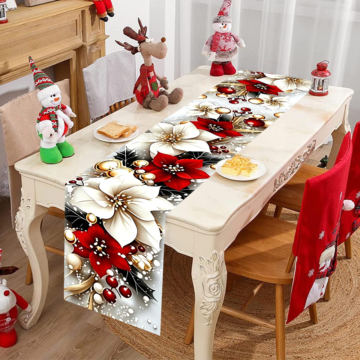 مفرش طاولة عيد الميلاد مزخرف ب - مراجعة Christmas Table Runner وسعره