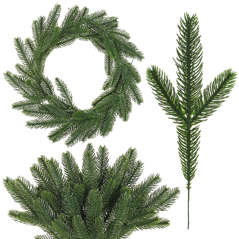 أغصان صنوبر اصطناعية، إبر صنوب - مراجعة Christmas Wreath Fake وسعره