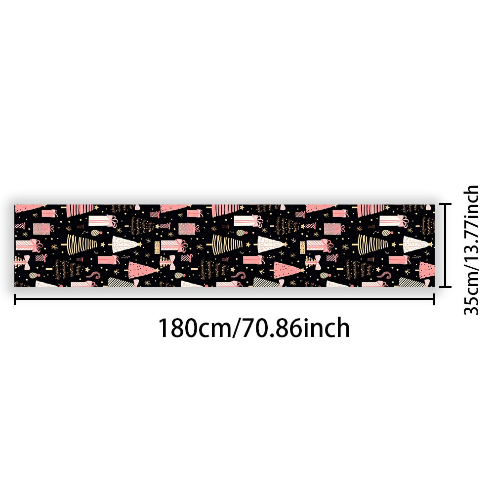 مفرش طاولة عيد الميلاد باللون  - مراجعة Christmas Table Runner وسعره