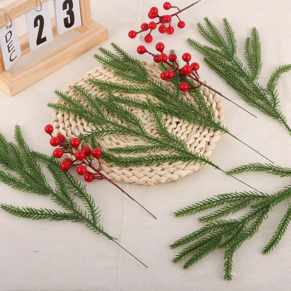 10 قطعة عيد الميلاد الاصطناعي  - مراجعة Christmas Wreath Fake وسعره