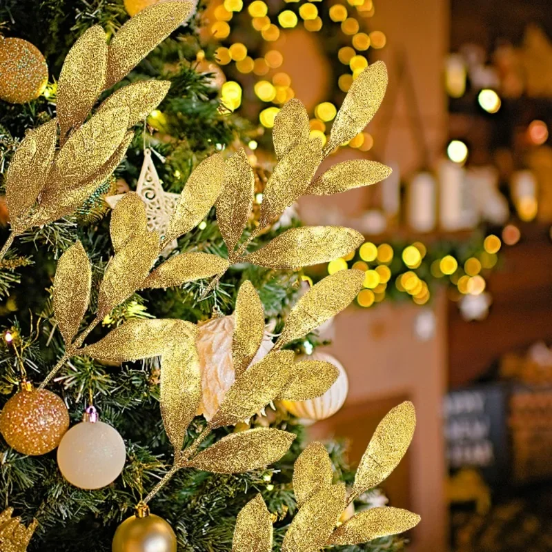 10 قطع سيقان أوراق صناعية متلأ - مراجعة Christmas Wreath Fake وسعره