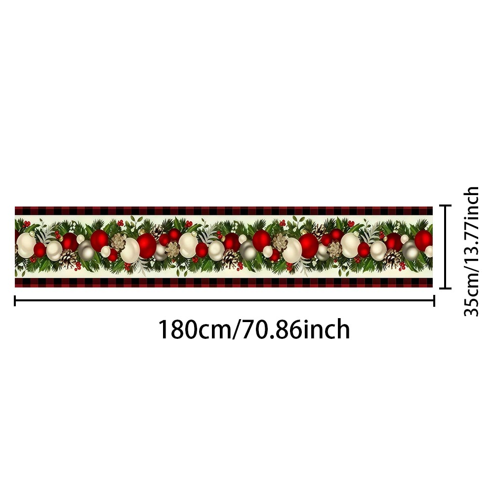 مفرش طاولة عيد الميلاد بنقشة ا - مراجعة Christmas Table Runner وسعره