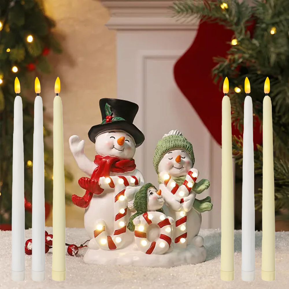 6 قطع من شموع LED بدون لهب، تع - مراجعة Holiday Candle Set وسعره