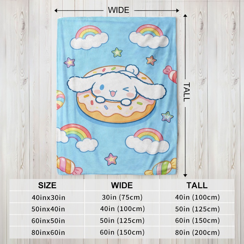 بطانية سانريو اللطيفة بتصميم د - مراجعة Christmas Throw Blanket وسعره