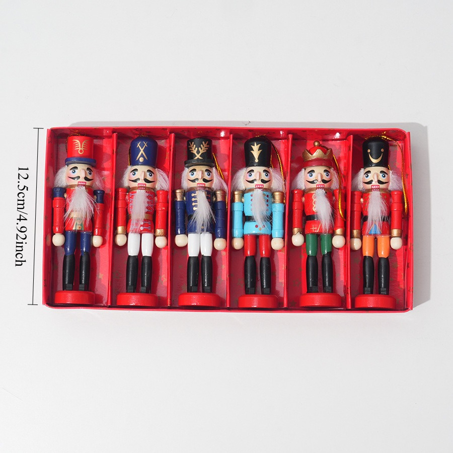 6 قطع من دمى كسارة البندق الخش - مراجعة Nutcracker Figurine وسعره