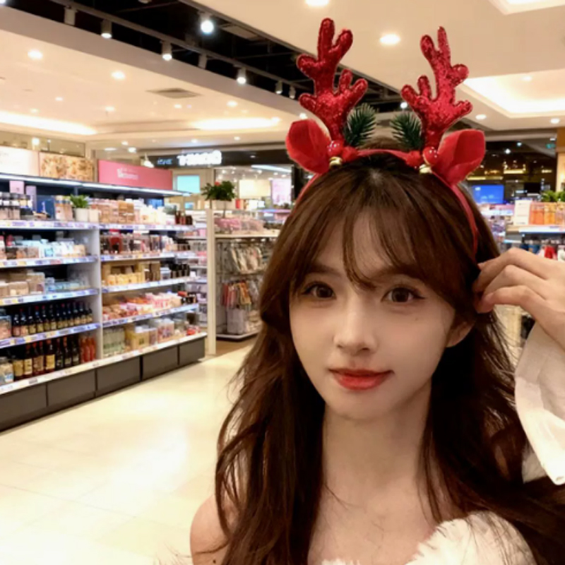 عصابة رأس بقرون الغزال اللامعة - مراجعة Reindeer Antlers Headband وسعره