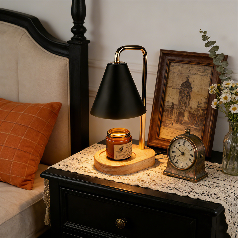 مصباح تسخين الشموع الأسود مع م - مراجعة Holiday Candle Set وسعره
