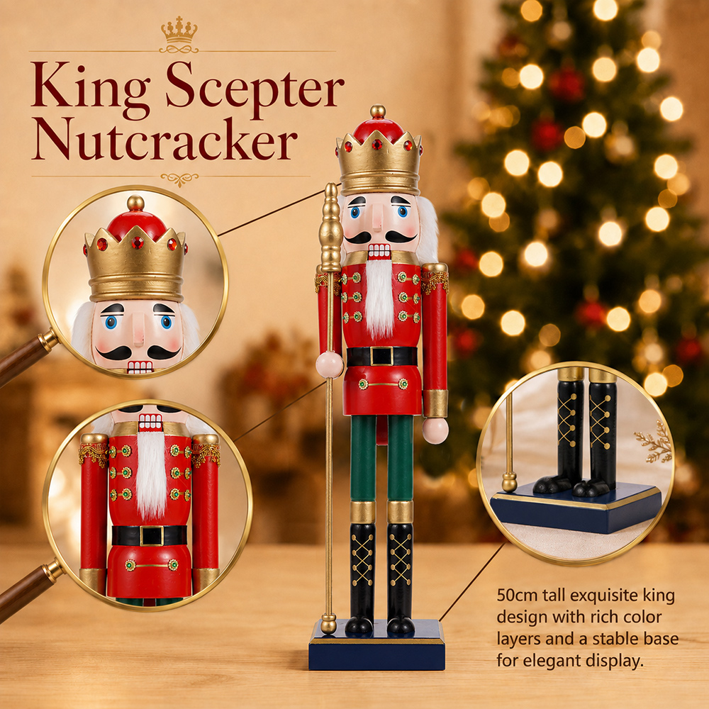 عيد الميلاد كسارة البندق الديك - مراجعة Nutcracker Figurine وسعره