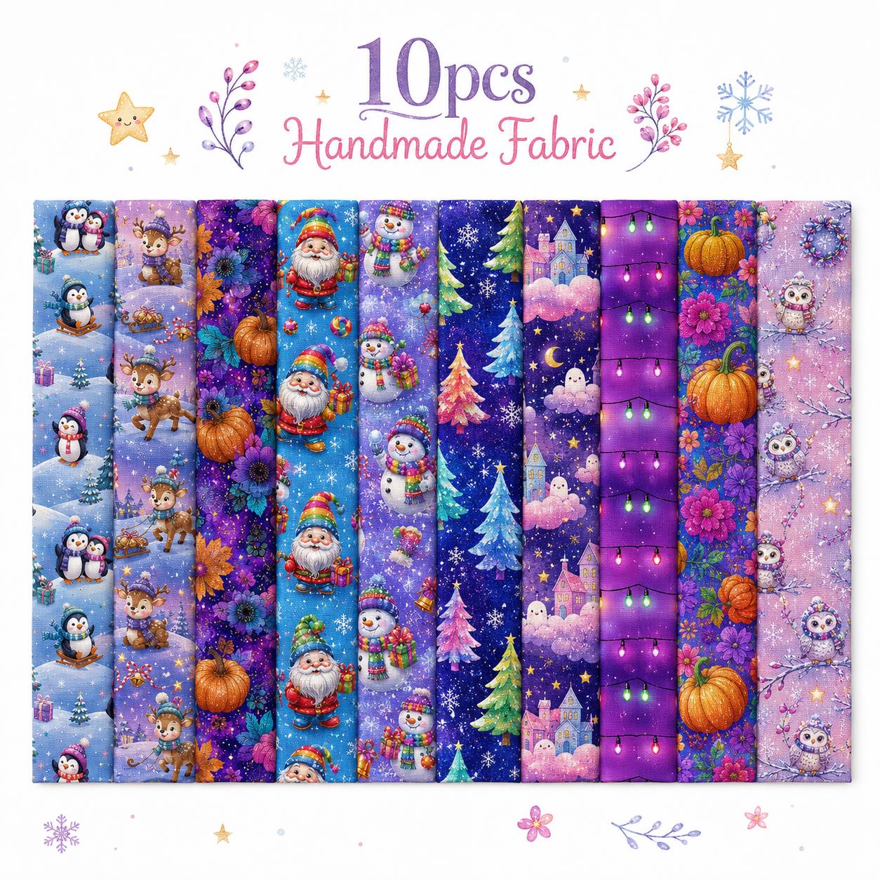 10 قطع من شرائح قماش جيلي رول  - مراجعة Christmas Table Runner وسعره
