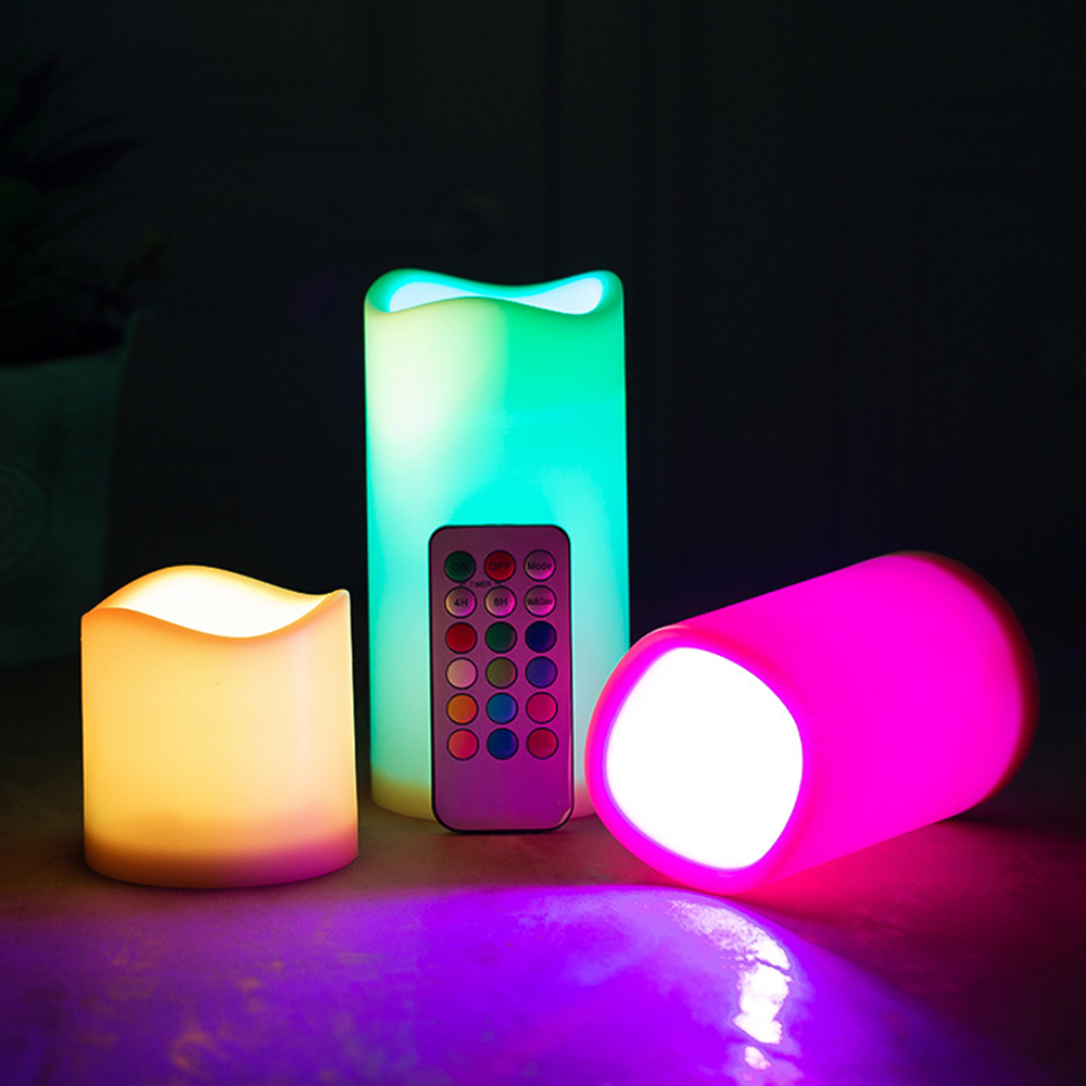 مجموعة من 3 شموع LED وامضة بدو - مراجعة Holiday Candle Set وسعره