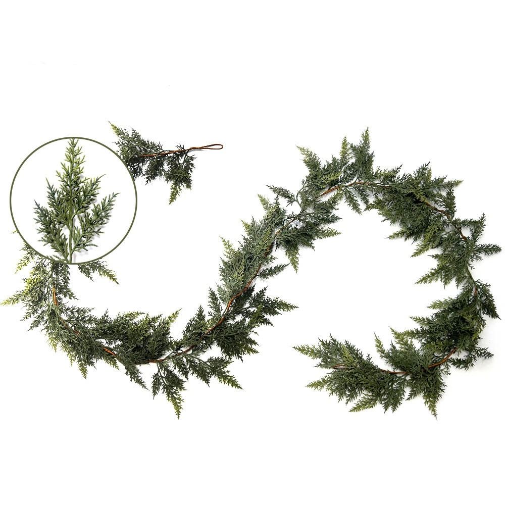 1.8/2.7 متر الاصطناعي نورفولك  - مراجعة Christmas Wreath Fake وسعره