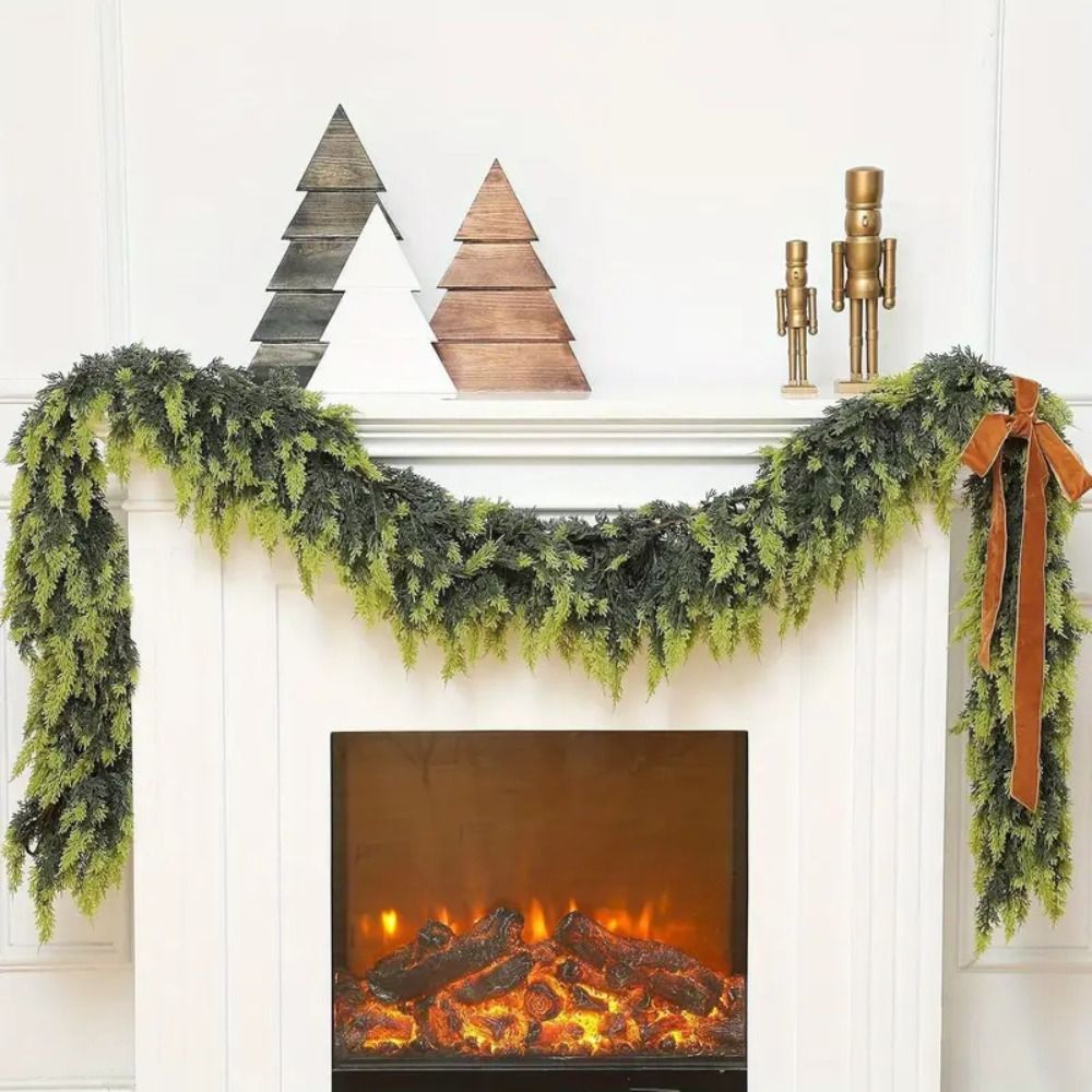 1.8/2.7 متر الاصطناعي نورفولك  - مراجعة Christmas Wreath Fake وسعره