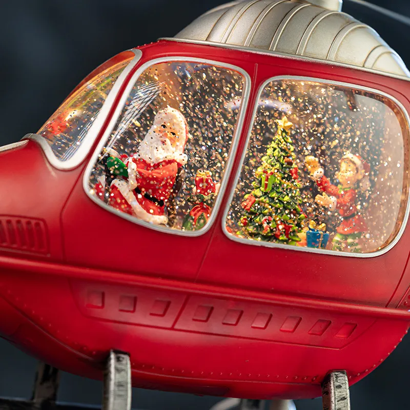 صندوق موسيقى على شكل طائرة هلي - مراجعة Snow Globe Musical وسعره