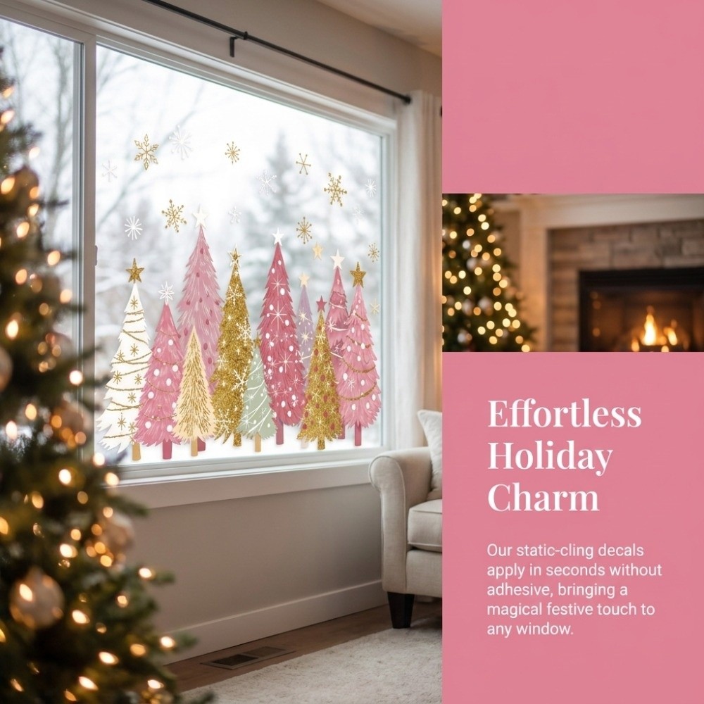 ملصقات نوافذ عيد الميلاد القاب - مراجعة Snowflake Window Decal وسعره