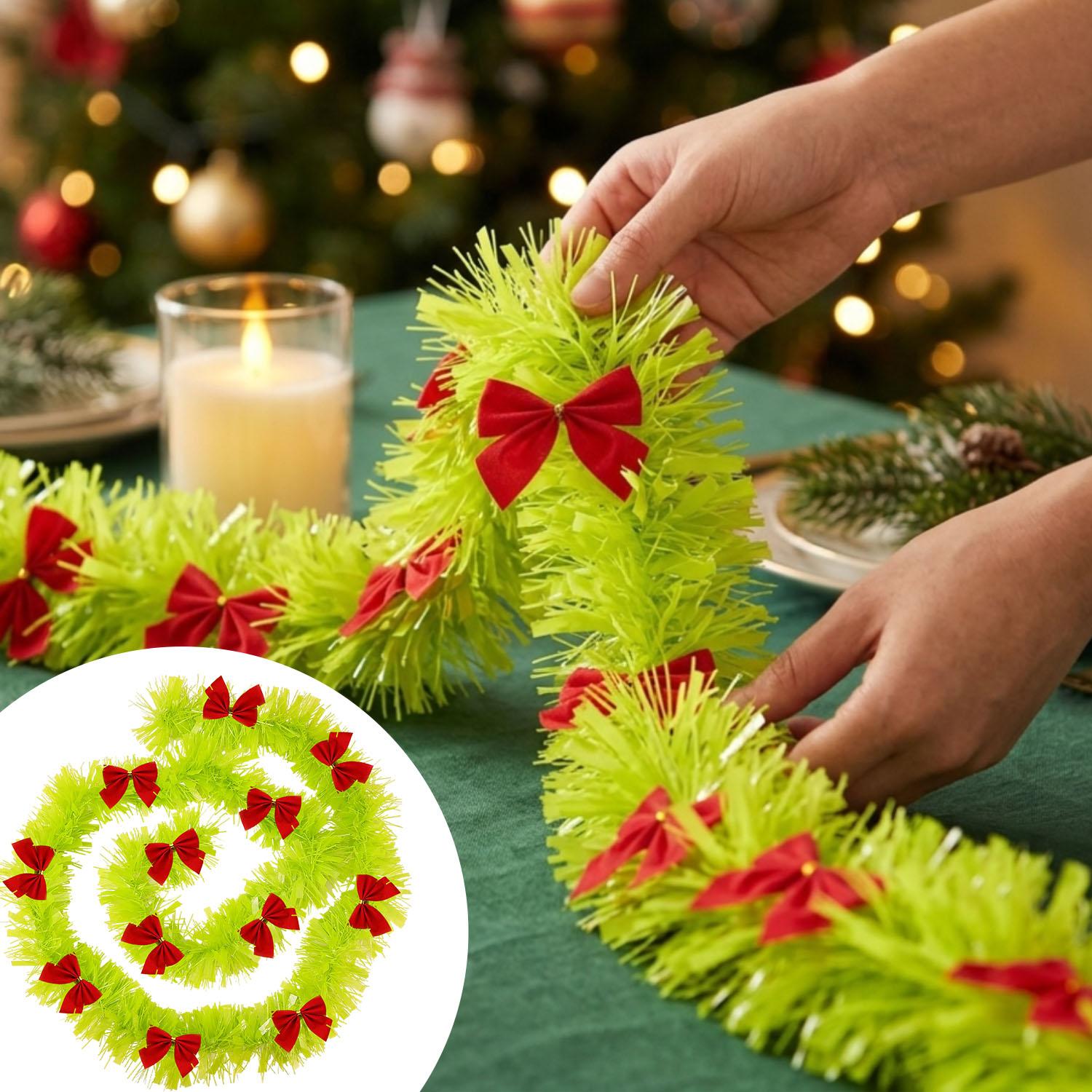 زينة عيد الميلاد من الشريط الأ - مراجعة Tinsel Garland Decoration وسعره