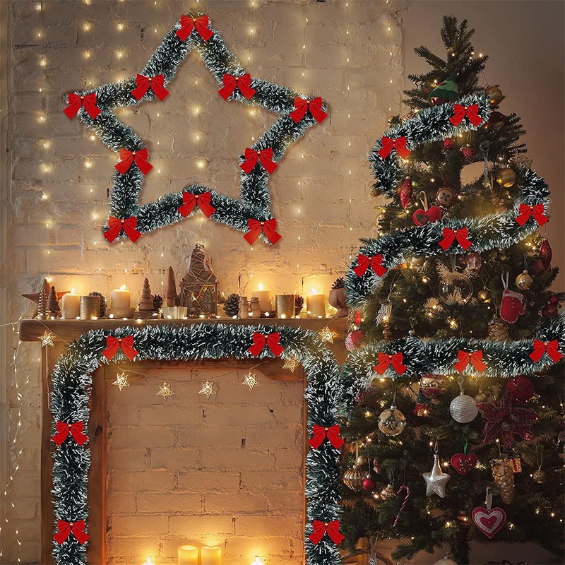 شريط زينة عيد الميلاد بطول 2 م - مراجعة Tinsel Garland Decoration وسعره