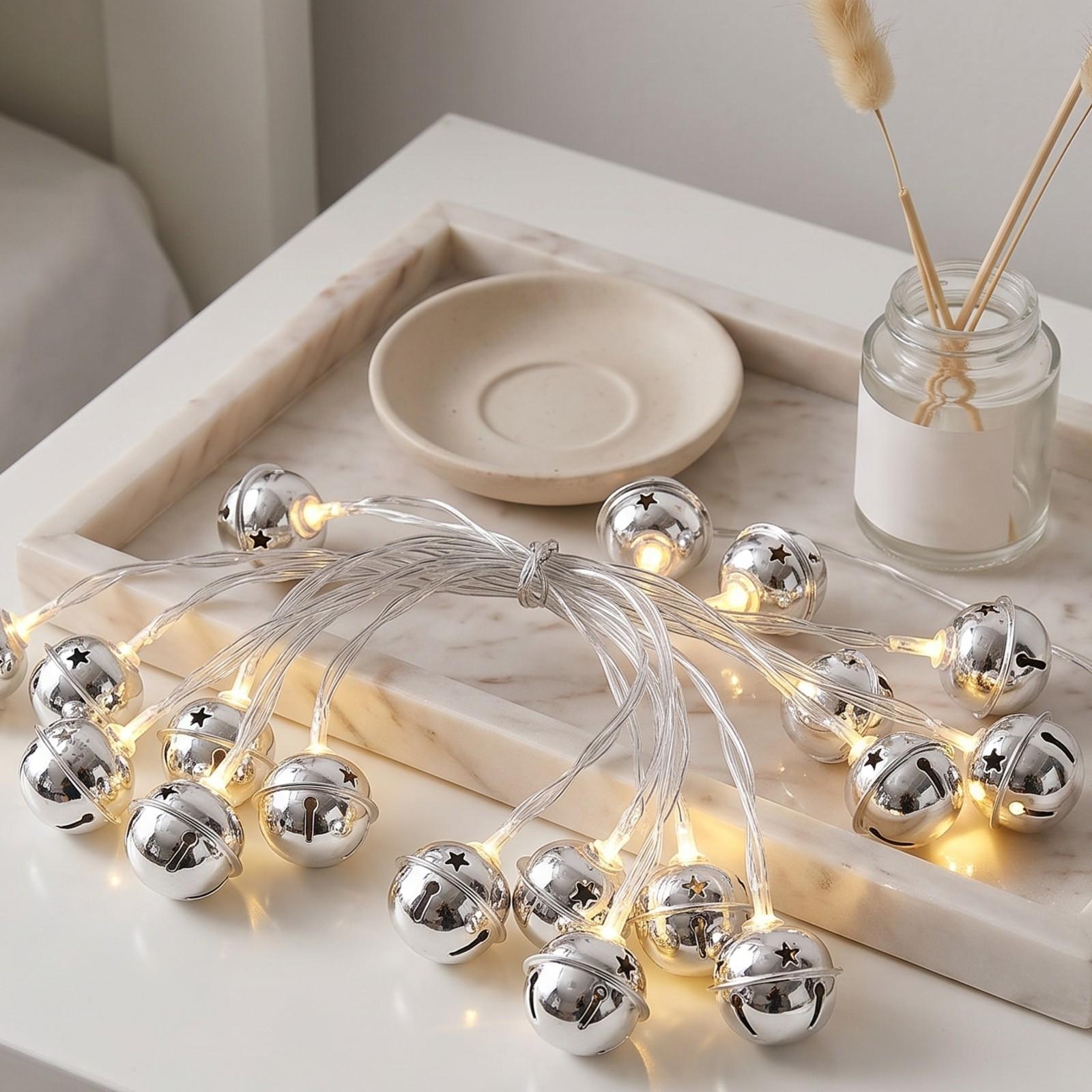 سلسلة أضواء جرس عيد الميلاد بت - مراجعة Led Fairy String Lights وسعره
