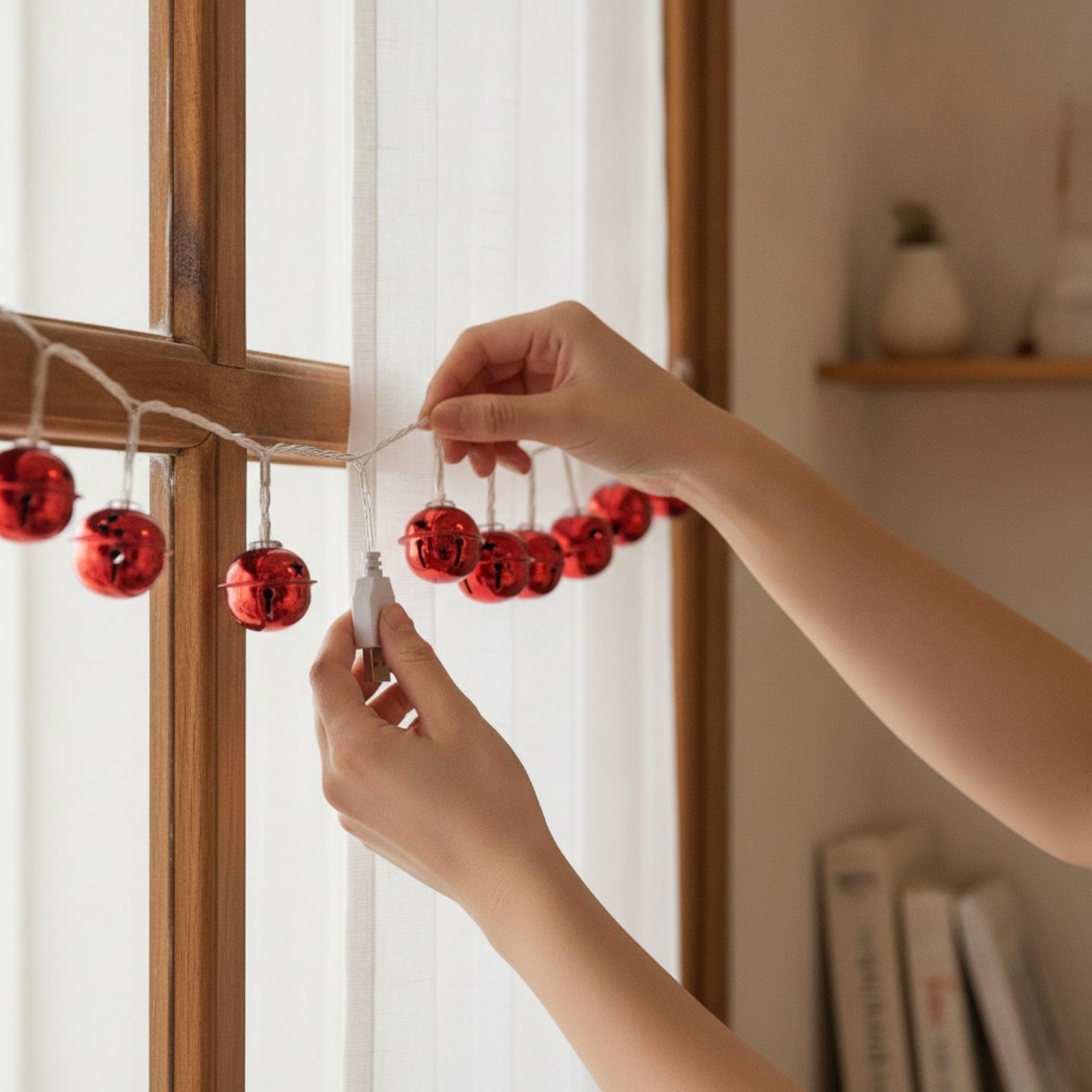 سلسلة أضواء جرس عيد الميلاد بت - مراجعة Led Fairy String Lights وسعره