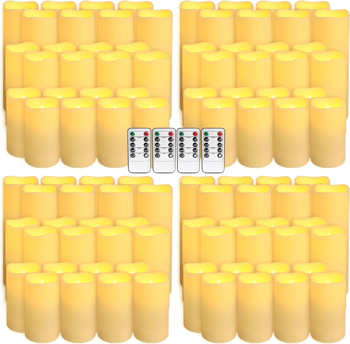 مجموعة من 96 شمعة خارجية مقاوم - مراجعة Holiday Candle Set وسعره