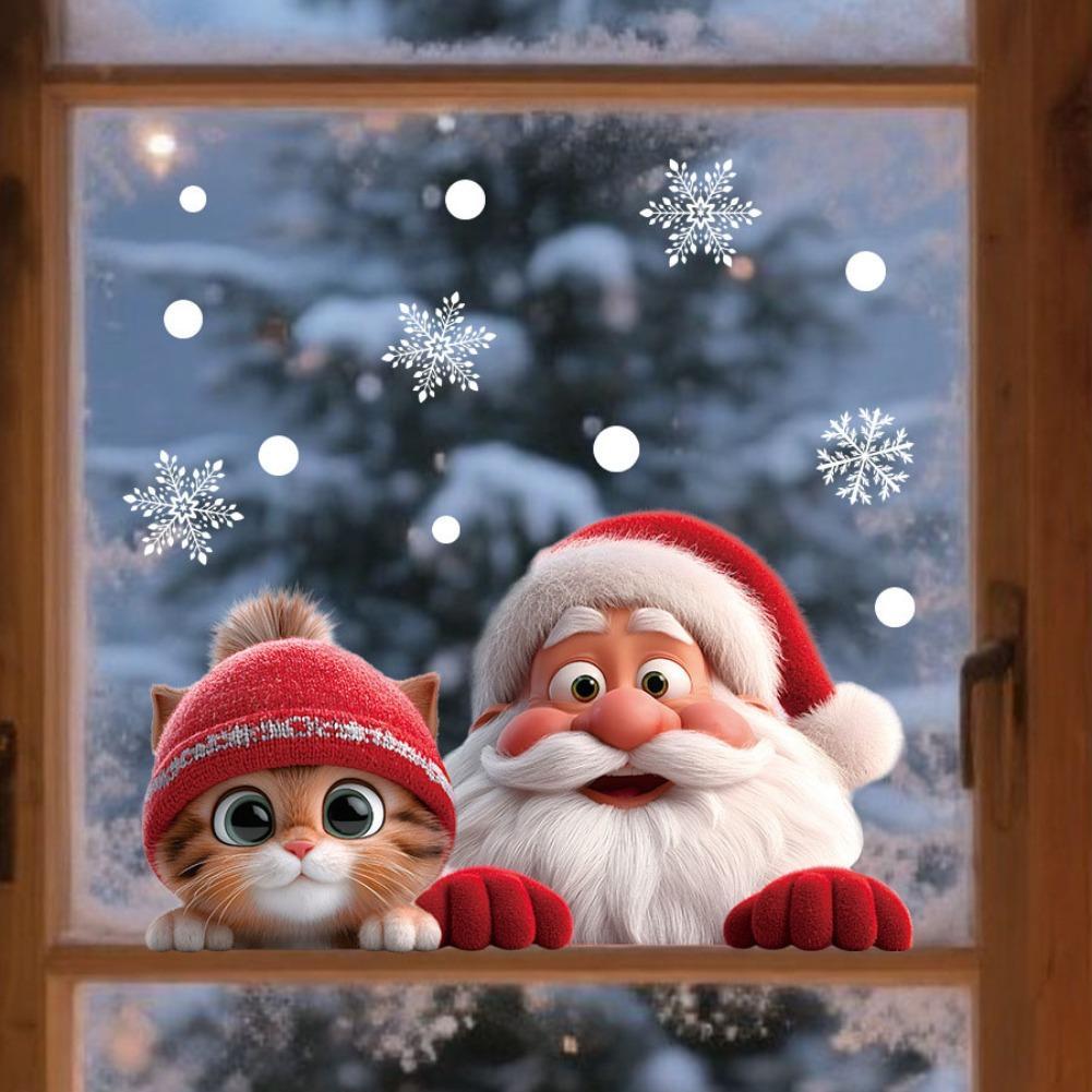 ملصقات مرآة باب نافذة عيد المي - مراجعة Snowflake Window Decal وسعره